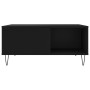 Mesa de centro madera contrachapada negro 80x80x36,5 cm en Mesas de centro | Comprar online en Foru.es