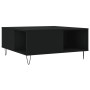 Mesa de centro madera contrachapada negro 80x80x36,5 cm en Mesas de centro | Comprar online en Foru.es
