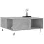 Mesa de centro madera contrachapada gris hormigón 80x80x36,5 cm en Mesas de centro | Comprar online en Foru.es
