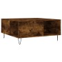 Mesa de centro madera contrachapada roble ahumado 80x80x36,5 cm en Mesas de centro | Comprar online en Foru.es