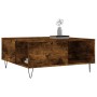 Mesa de centro madera contrachapada roble ahumado 80x80x36,5 cm en Mesas de centro | Comprar online en Foru.es