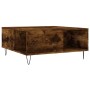 Mesa de centro madera contrachapada roble ahumado 80x80x36,5 cm en Mesas de centro | Comprar online en Foru.es