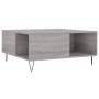 Mesa de centro madera contrachapada gris Sonoma 80x80x36,5 cm en Mesas de centro | Comprar online en Foru.es