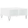 Mesa de centro madera de ingeniería blanco 60x60x30 cm de vidaXL, Mesas de centro - Ref: Foro24-827036, Precio: 45,04 €, Desc...