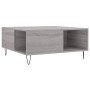 Mesa de centro madera contrachapada gris Sonoma 80x80x36,5 cm en Mesas de centro | Comprar online en Foru.es