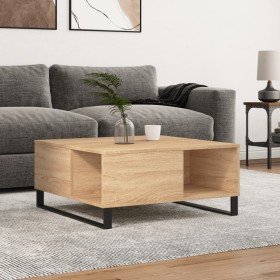 Mesa de centro madera contrachapada roble Sonoma 80x80x36,5 cm en Mesas de centro | Comprar online en Foru.es