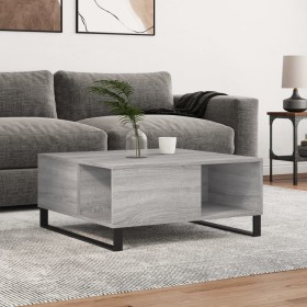 Mesa de centro madera contrachapada gris Sonoma 80x80x36,5 cm en Mesas de centro | Comprar online en Foru.es
