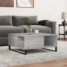 Mesa de centro madera contrachapada gris Sonoma 80x80x36,5 cm en Mesas de centro | Comprar online en Foru.es