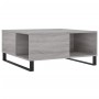 Mesa de centro madera contrachapada gris Sonoma 80x80x36,5 cm en Mesas de centro | Comprar online en Foru.es