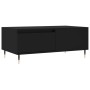Mesa de centro madera contrachapada negro 90x50x36,5 cm en Mesas de centro | Comprar online en Foru.es