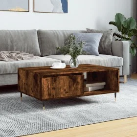 Mesa de centro madera de ingeniería roble ahumado 90x60x35 cm de vidaXL, Mesas de centro - Ref: Foro24-827057, Precio: 73,69 ...