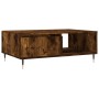Mesa de centro madera de ingeniería roble ahumado 90x60x35 cm de vidaXL, Mesas de centro - Ref: Foro24-827057, Precio: 74,83 ...