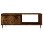 Mesa de centro madera de ingeniería roble ahumado 90x60x35 cm de vidaXL, Mesas de centro - Ref: Foro24-827057, Precio: 74,83 ...