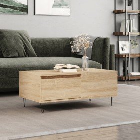 Mesa de centro madera contrachapada roble Sonoma 90x50x36,5 cm en Mesas de centro | Comprar online en Foru.es