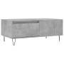 Mesa de centro madera contrachapada gris hormigón 90x50x36,5 cm en Mesas de centro | Comprar online en Foru.es