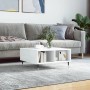 Mesa de centro madera de ingeniería blanco brillo 60x60x30 cm de vidaXL, Mesas de centro - Ref: Foro24-827030, Precio: 48,05 ...