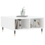 Mesa de centro madera de ingeniería blanco brillo 60x60x30 cm de vidaXL, Mesas de centro - Ref: Foro24-827030, Precio: 48,05 ...