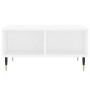Mesa de centro madera de ingeniería blanco brillo 60x60x30 cm de vidaXL, Mesas de centro - Ref: Foro24-827030, Precio: 48,05 ...