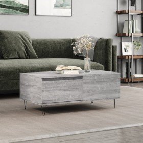 Mesa de centro madera contrachapada gris Sonoma 90x50x36,5 cm en Mesas de centro | Comprar online en Foru.es