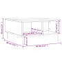 Mesa de centro madera de ingeniería blanco brillo 60x60x30 cm de vidaXL, Mesas de centro - Ref: Foro24-827030, Precio: 48,05 ...