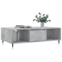 Mesa de centro madera de ingeniería gris hormigón 104x60x35 cm de vidaXL, Mesas de centro - Ref: Foro24-827080, Precio: 66,99...