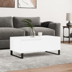 Mesa de centro madera contrachapada blanco 90x50x36,5 cm en Mesas de centro | Comprar online en Foru.es