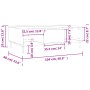 Mesa de centro madera de ingeniería gris hormigón 104x60x35 cm de vidaXL, Mesas de centro - Ref: Foro24-827080, Precio: 66,99...