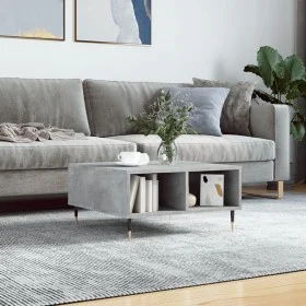 Mesa de centro madera de ingeniería gris hormigón 60x60x30 cm de vidaXL, Mesas de centro - Ref: Foro24-827032, Precio: 43,69 ...
