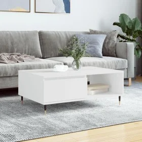 Mesa de centro madera de ingeniería blanco 90x60x35 cm de vidaXL, Mesas de centro - Ref: Foro24-827052, Precio: 61,13 €, Desc...