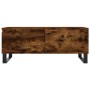 Mesa de centro madera contrachapada roble ahumado 90x50x36,5 cm en Mesas de centro | Comprar online en Foru.es