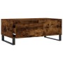 Mesa de centro madera contrachapada roble ahumado 90x50x36,5 cm en Mesas de centro | Comprar online en Foru.es