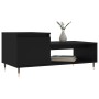 Mesa de centro madera contrachapada negro 100x50x45 cm en Mesas de centro | Comprar online en Foru.es
