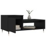 Mesa de centro madera contrachapada negro 100x50x45 cm en Mesas de centro | Comprar online en Foru.es