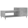 Mesa de centro madera contrachapada gris hormigón 100x50x45 cm en Mesas de centro | Comprar online en Foru.es