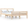 Estructura de cama madera maciza 150x200 cm de vidaXL, Camas y somieres - Ref: Foro24-814824, Precio: 127,82 €, Descuento: %