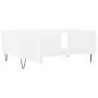 Mesa de centro madera de ingeniería blanco 90x60x35 cm de vidaXL, Mesas de centro - Ref: Foro24-827060, Precio: 63,49 €, Desc...