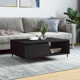 Engineered wood black coffee table 90x60x35 cm by vidaXL, Coffee table - Ref: Foro24-827053, Price: 63,11 €, Discount: %