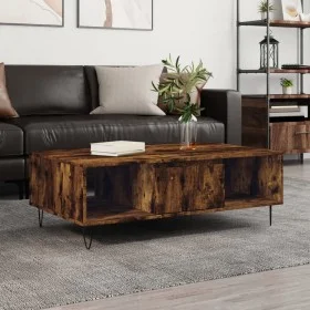 Smoked oak engineered wood coffee table 104x60x35 cm by vidaXL, Coffee table - Ref: Foro24-827089, Price: 79,29 €, Discount: %