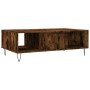 Mesa de centro madera de ingeniería roble ahumado 104x60x35 cm de vidaXL, Mesas de centro - Ref: Foro24-827089, Precio: 80,50...
