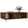 Mesa de centro madera de ingeniería roble ahumado 104x60x35 cm de vidaXL, Mesas de centro - Ref: Foro24-827089, Precio: 80,50...