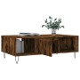 Mesa de centro madera de ingeniería roble ahumado 104x60x35 cm de vidaXL, Mesas de centro - Ref: Foro24-827089, Precio: 80,50...