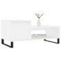 Mesa de centro madera contrachapada blanco 100x50x45 cm en Mesas de centro | Comprar online en Foru.es