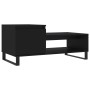 Mesa de centro madera contrachapada negro 100x50x45 cm en Mesas de centro | Comprar online en Foru.es