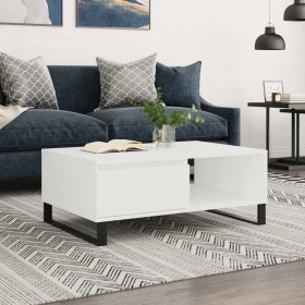 Mesa de centro madera de ingeniería blanco 90x60x35 cm de vidaXL, Mesas de centro - Ref: Foro24-827068, Precio: 73,83 €, Desc...