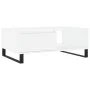 White engineered wood coffee table 90x60x35 cm by vidaXL, Coffee table - Ref: Foro24-827068, Price: 70,81 €, Discount: %