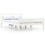 Estructura de cama madera maciza blanca King Size 150x200 cm de vidaXL, Camas y somieres - Ref: Foro24-814825, Precio: 152,00...