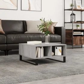 Mesa de centro madera de ingeniería gris Sonoma 60x60x30 cm de vidaXL, Mesas de centro - Ref: Foro24-827050, Precio: 68,44 €,...