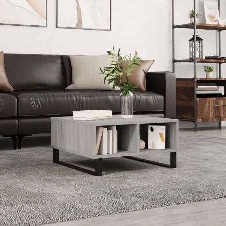 Sonoma gray engineered wood coffee table 60x60x30 cm by vidaXL, Coffee table - Ref: Foro24-827050, Price: 68,44 €, Discount: %