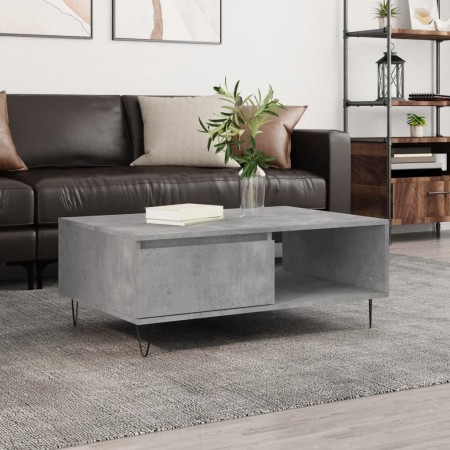 Mesa de centro madera de ingeniería gris hormigón 90x60x35 cm de vidaXL, Mesas de centro - Ref: Foro24-827064, Precio: 60,27 ...