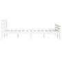 Estructura de cama madera maciza blanca King Size 150x200 cm de vidaXL, Camas y somieres - Ref: Foro24-814825, Precio: 152,00...